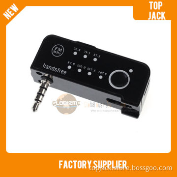 Universal 3.5mm FM Transmitter Car Music Player W/ Car Charger for iPhone / iPad / MP3 - Black (A-10)